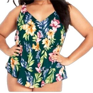 NWT Avenue Playa Del Ray Tankini Top Sz 18W